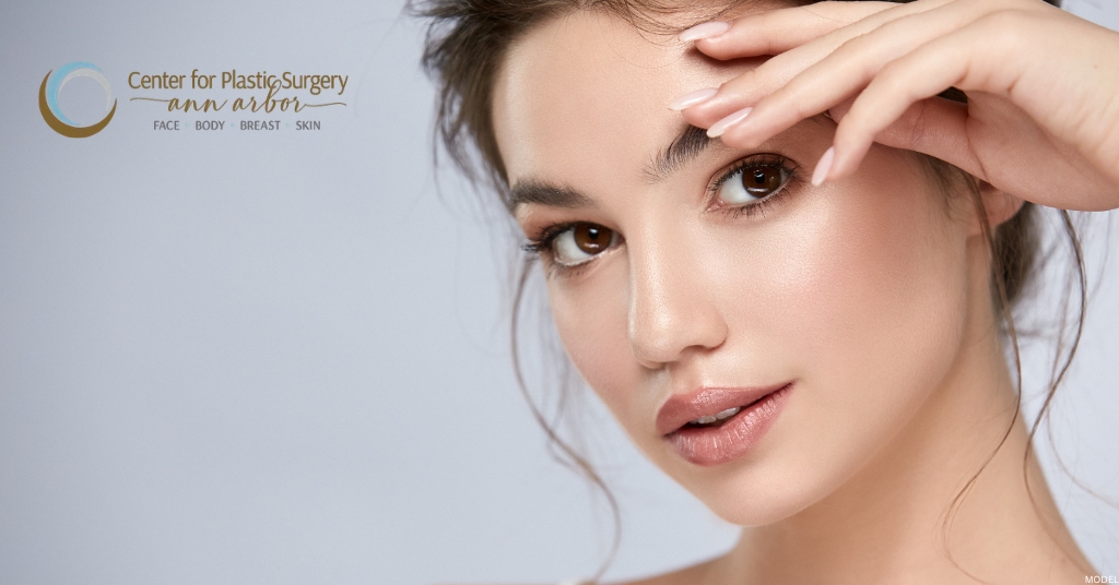 Woman after BOTOX treatment (model)